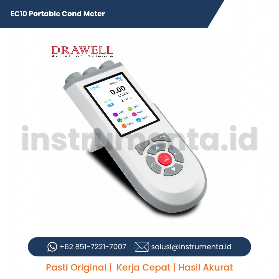 Jual EC10 Portable Cond Meter - Distributor Resmi Conductivity Meter Portable Presisi Tinggi